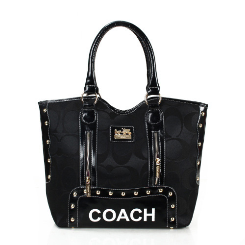 Coach Madison Signs Large Black Totes FEJ | Women